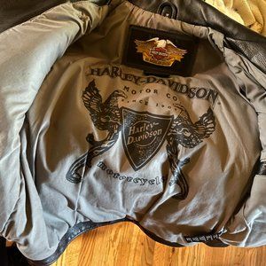 🏍 HARLEY DAVIDSON LEATHER Motorcycle JACKET! 🖤Like NEW! Size Womens Small 🏍
